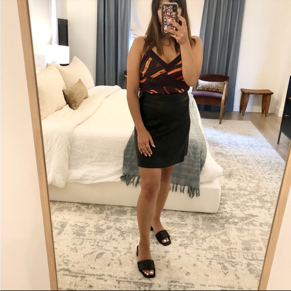ZARA leather skirt